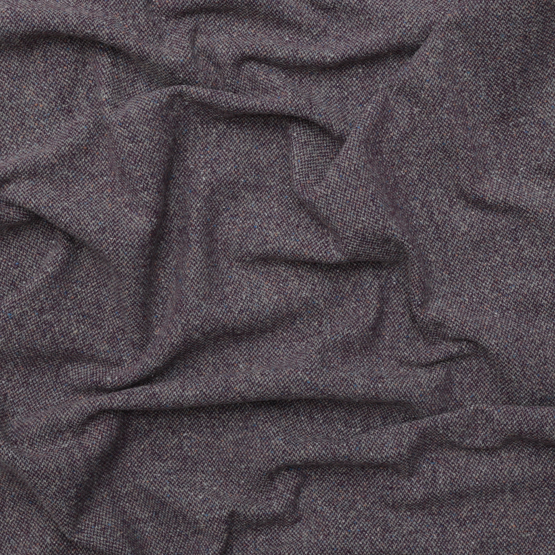 Wool Silk - Speckle Flannel Coating - Purple Green