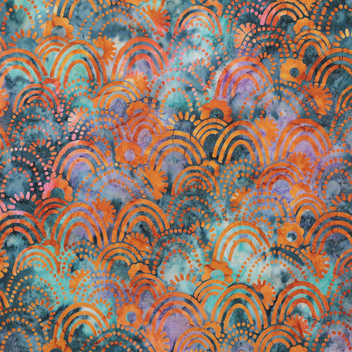 Artisan Batiks - Cotton - Retro Rainbow - Batik - Gumdrop
