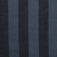 Cotton - Italian Stretch Denim - Large Stripe - Navy