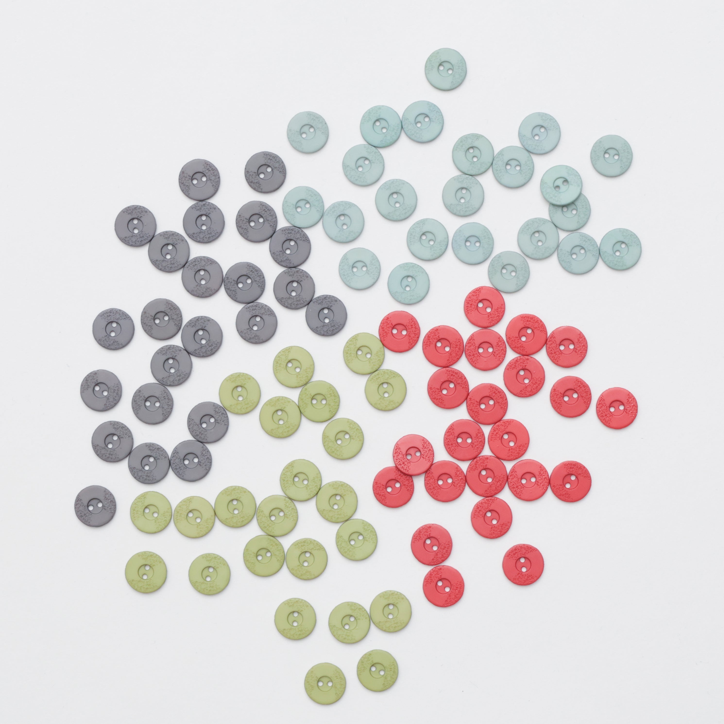 Buttons - 2 Hole - 15mm - Fine Structure - Assorted – RICK RACK Textiles
