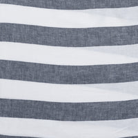 Linen Blend - Utopia - Wide Stripe - Navy White