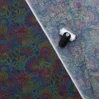 Allison Glass - Cotton - Color Wheel - Rainbow Stitched - Night