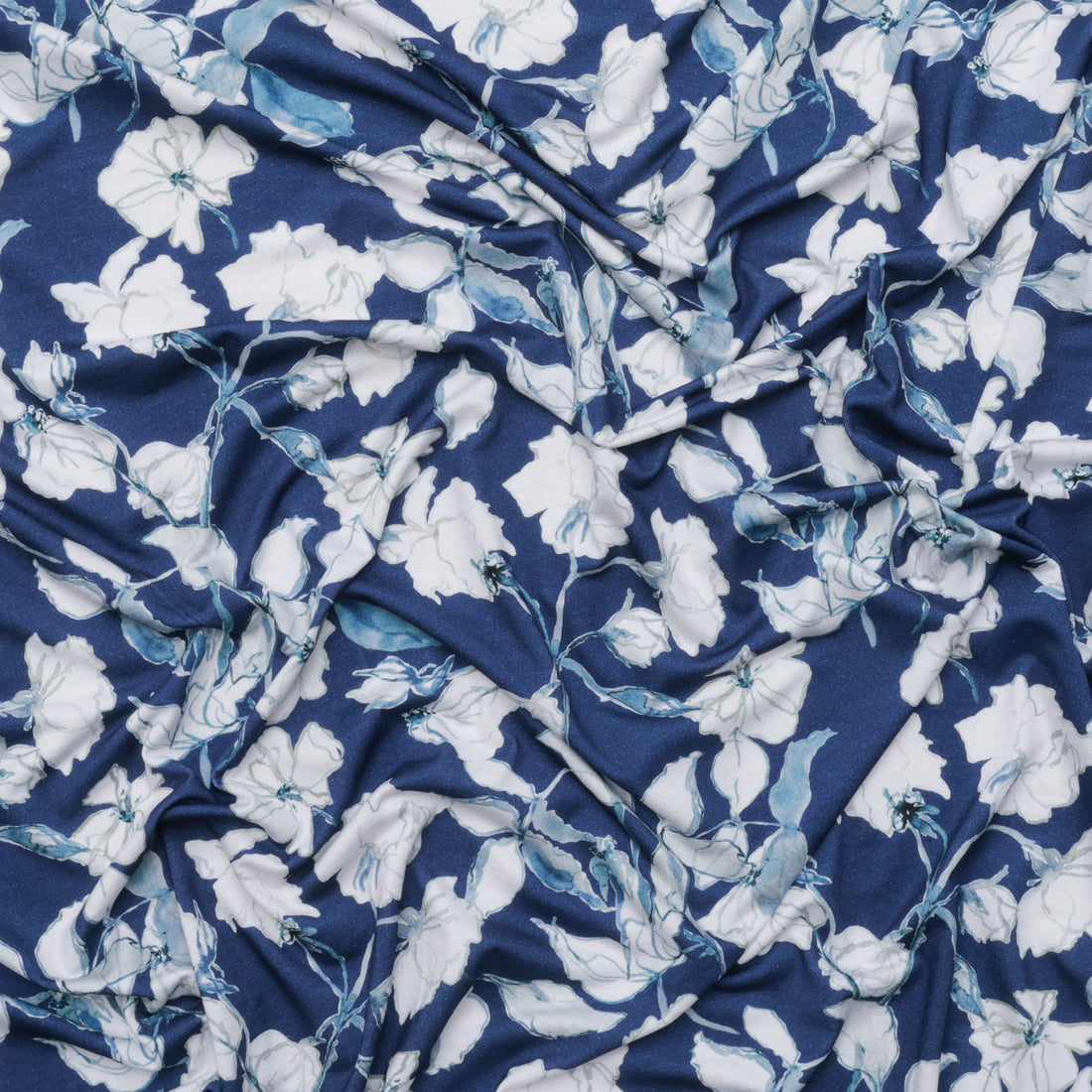 Viscose - Oakley Knit - Digital Print - Navy