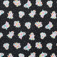 Moda - Cotton - Fab Boo Lous - Dancing Ghosts - Night