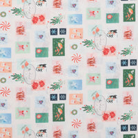 Moda - Cotton - Tiny Christmas - Christmas Stamps - Snow