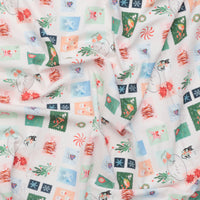 Moda - Cotton - Tiny Christmas - Christmas Stamps - Snow