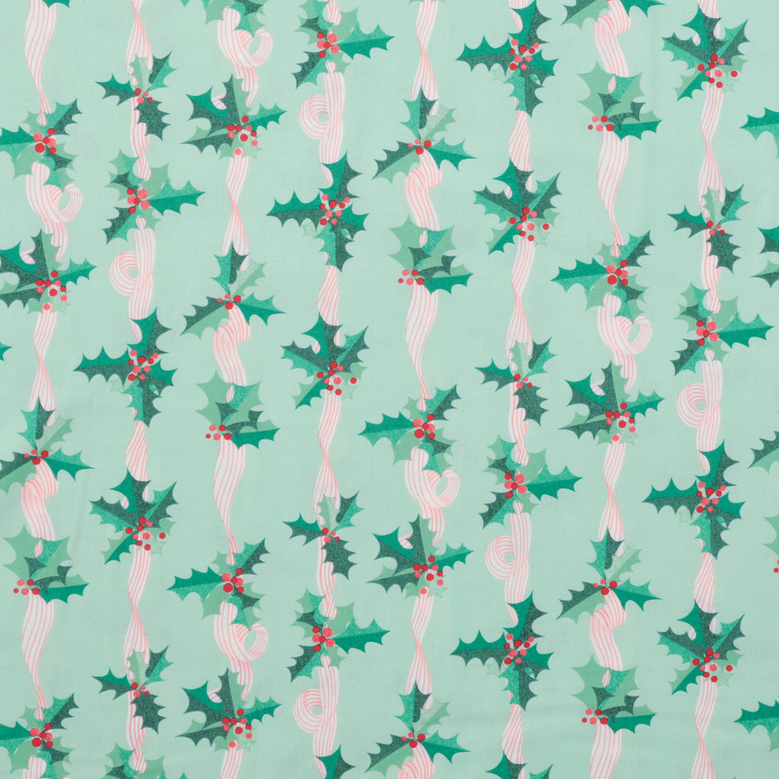 Moda - Cotton - Tiny Christmas - Holy Stripes - Mint
