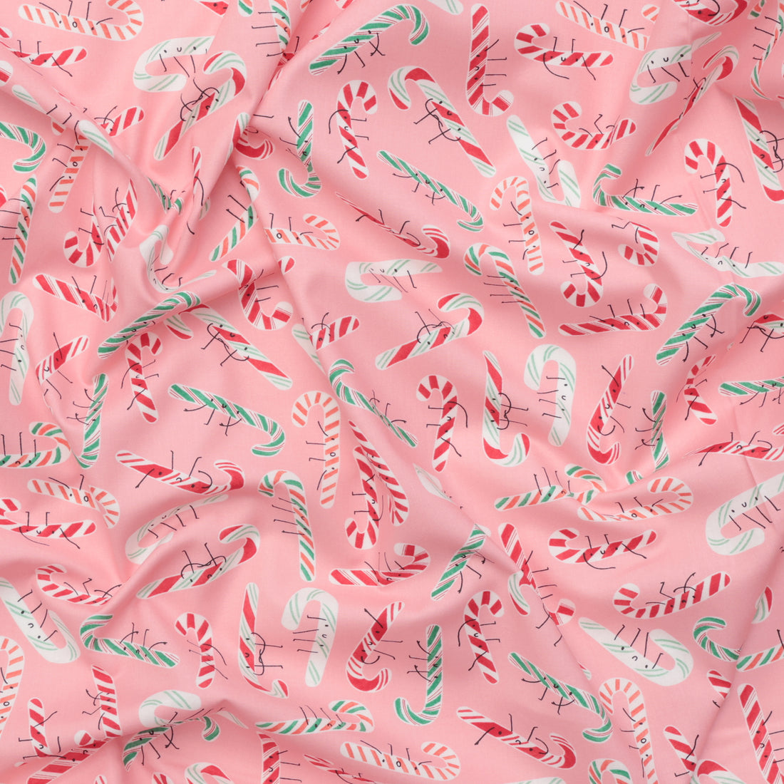 Moda - Cotton - Tiny Christmas - Candy Cane - Cotton Candy