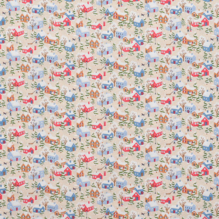 Liberty - Cotton - Festive Greetings - Festive Village B