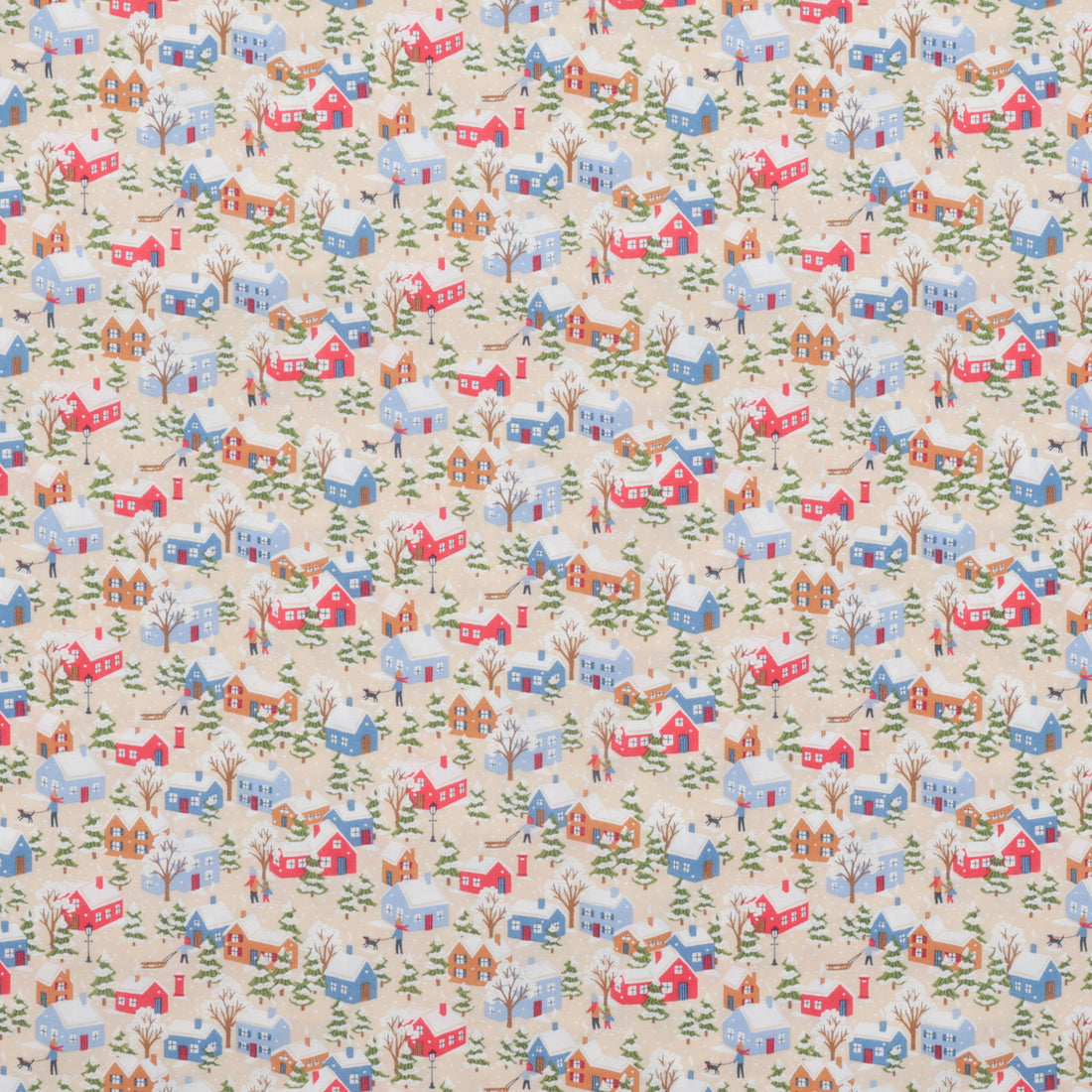 Liberty - Cotton - Festive Greetings - Festive Village B