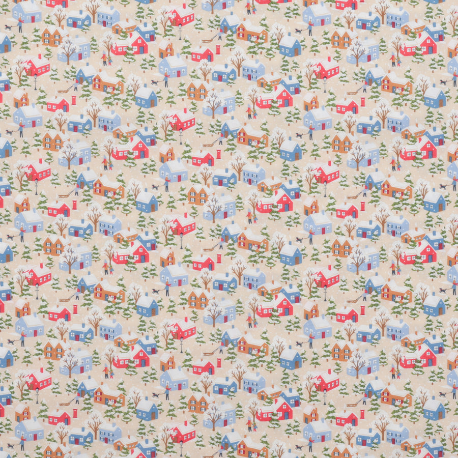 Liberty - Cotton - Festive Greetings - Festive Village B