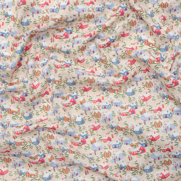 Liberty - Cotton - Festive Greetings - Festive Village B