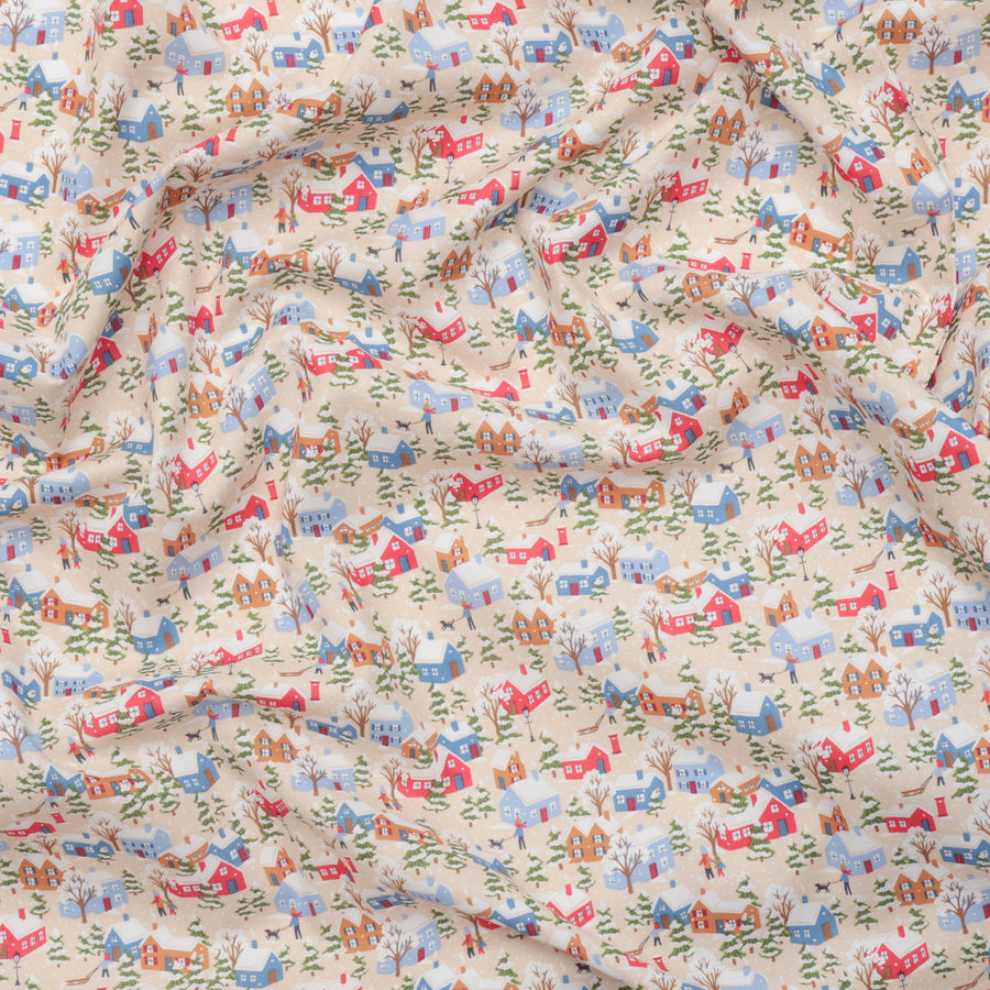 Liberty - Cotton - Festive Greetings - Festive Village B