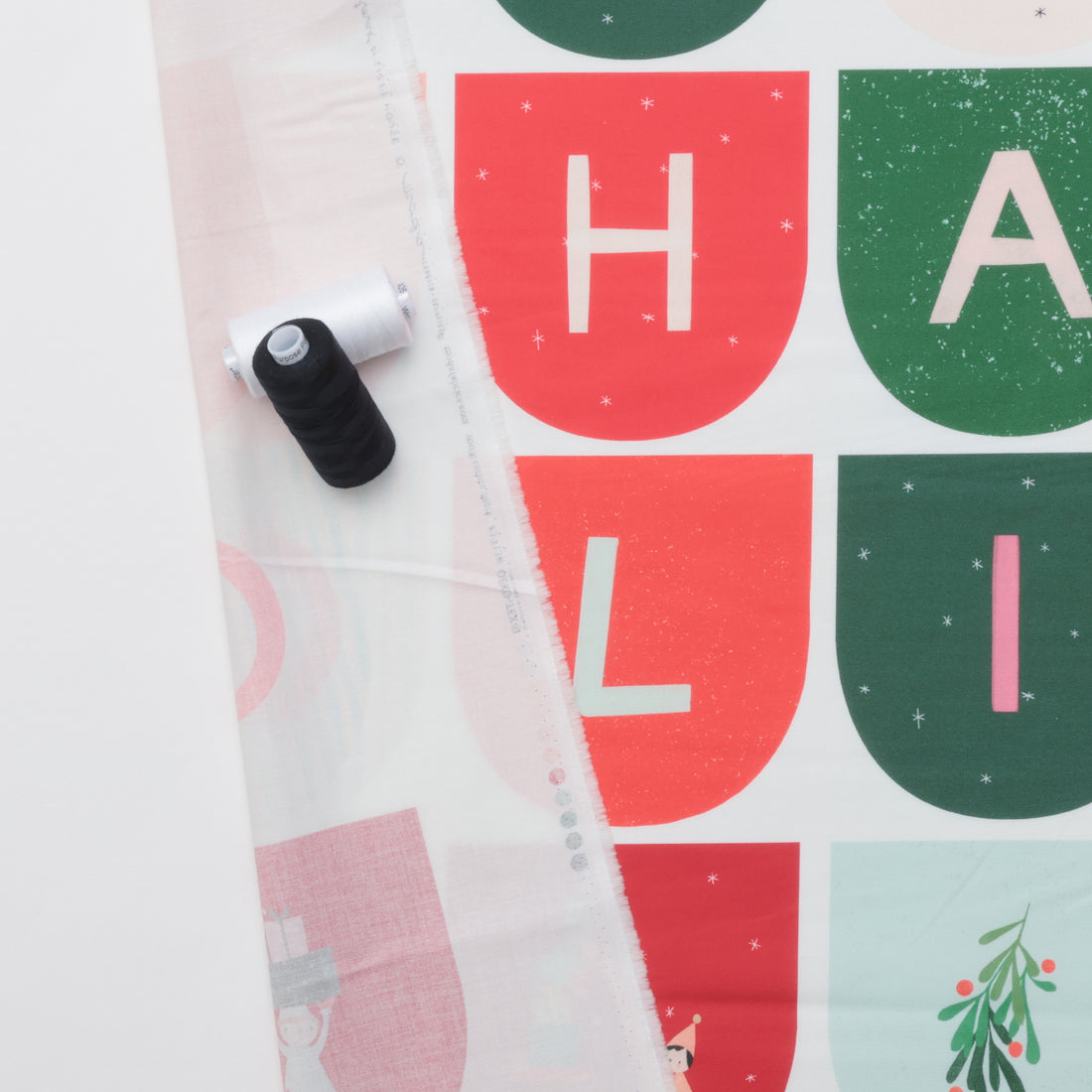 Moda - Cotton - Tiny Christmas - Garland Panel