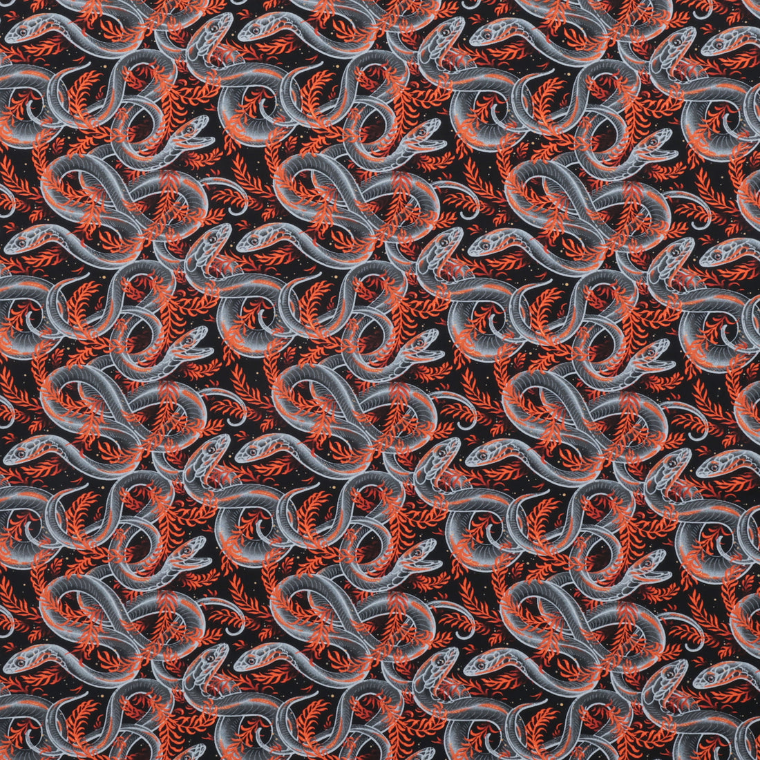 Club Hauer - Cotton - Costumes & Cobwebs - Sneaky Snakes - Black