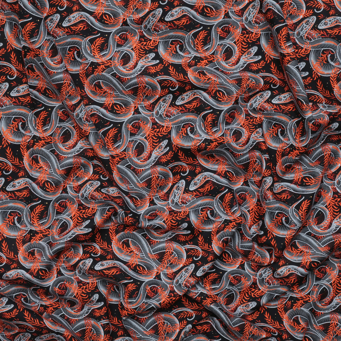 Club Hauer - Cotton - Costumes & Cobwebs - Sneaky Snakes - Black