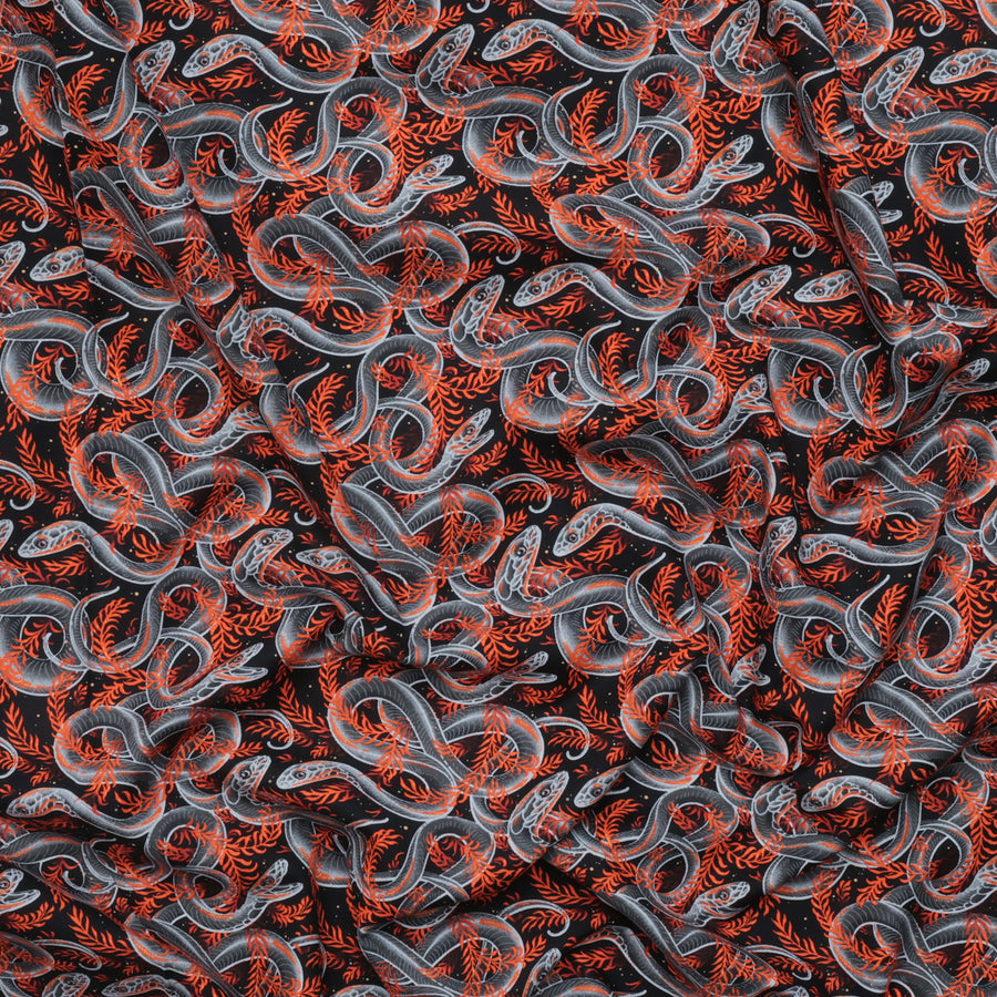 Club Hauer - Cotton - Costumes & Cobwebs - Sneaky Snakes - Black