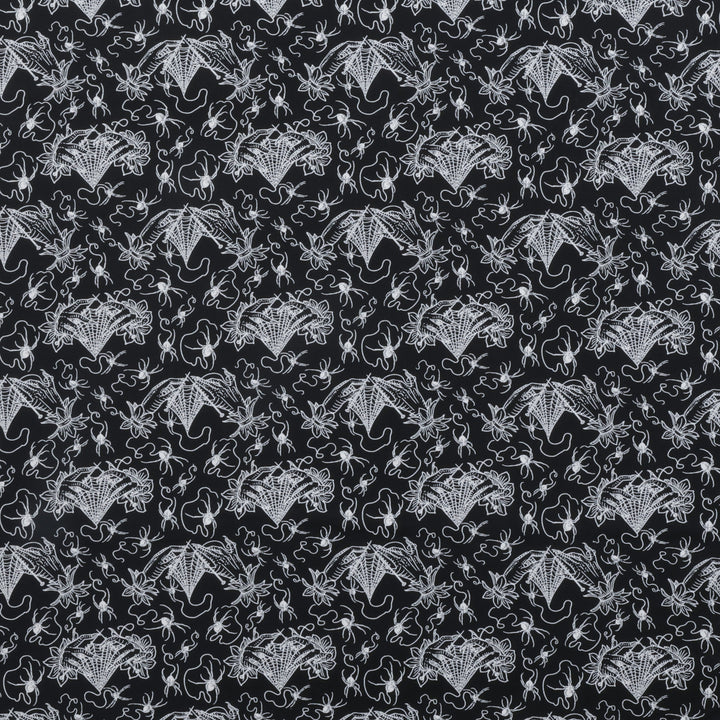 Club Hauer - Cotton - Costumes & Cobwebs - Small Cobweb Lace - Black