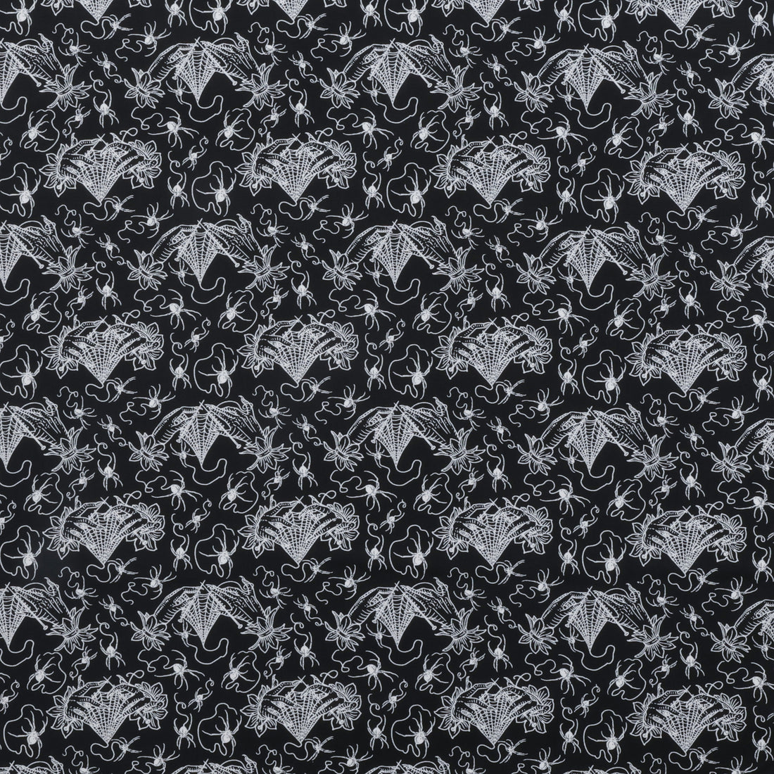 Club Hauer - Cotton - Costumes & Cobwebs - Small Cobweb Lace - Black
