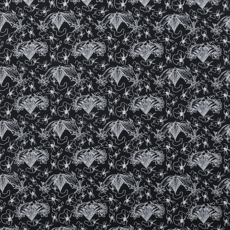 Club Hauer - Cotton - Costumes & Cobwebs - Small Cobweb Lace - Black