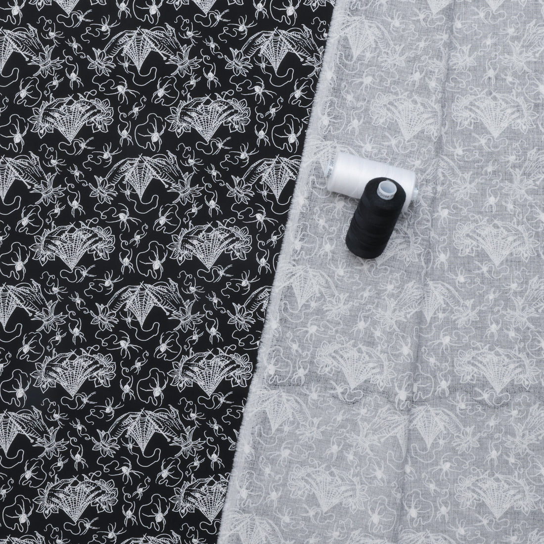 Club Hauer - Cotton - Costumes & Cobwebs - Small Cobweb Lace - Black