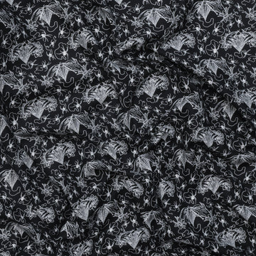 Club Hauer - Cotton - Costumes & Cobwebs - Small Cobweb Lace - Black