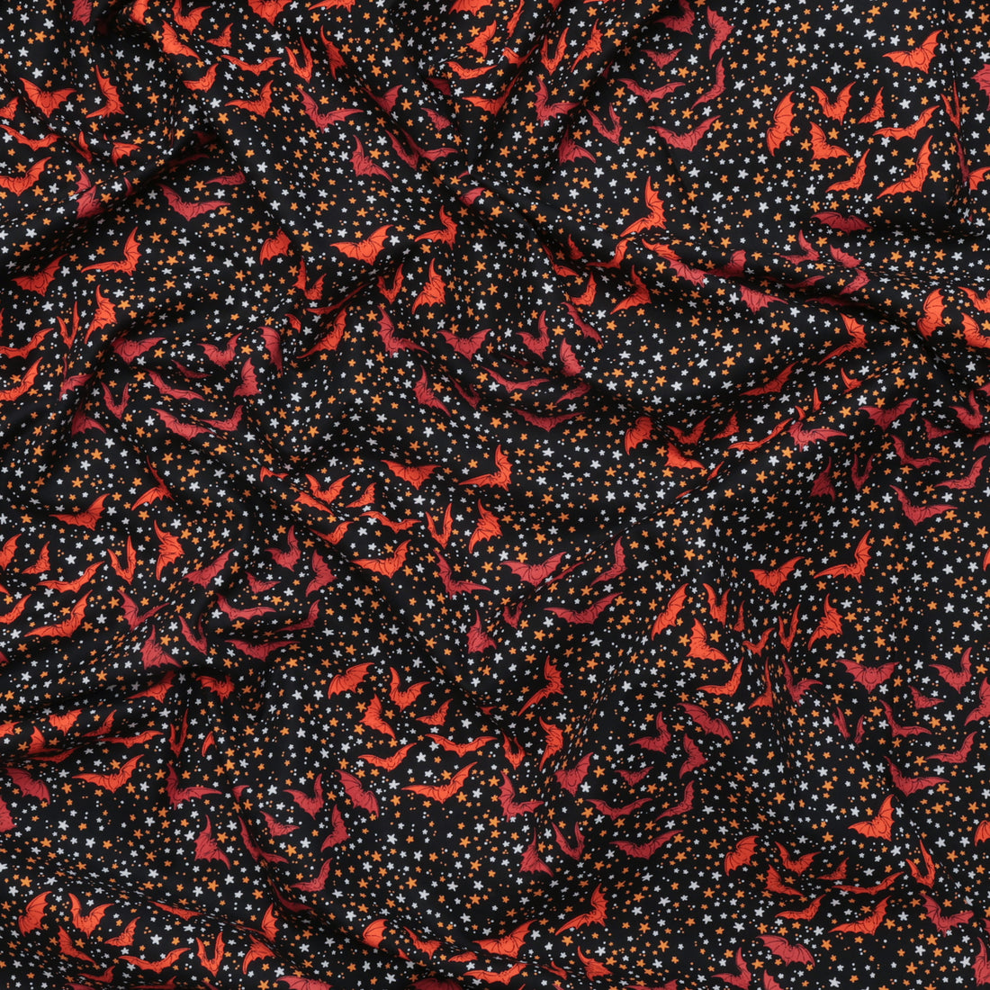 Club Hauer - Cotton - Costumes & Cobwebs - Ditsy Bats - Black