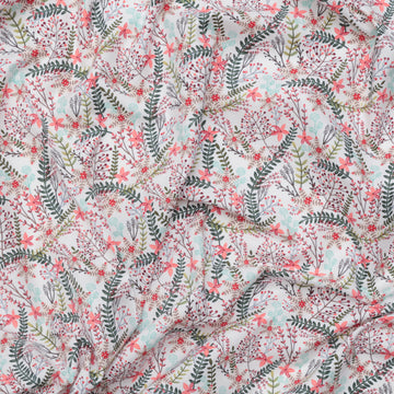 Mia Charro - Cotton - Christmas Cabin - Merry Berries - White