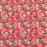 Mia Charro - Cotton - Christmas Cabin - Christmas Hedgehog - Red