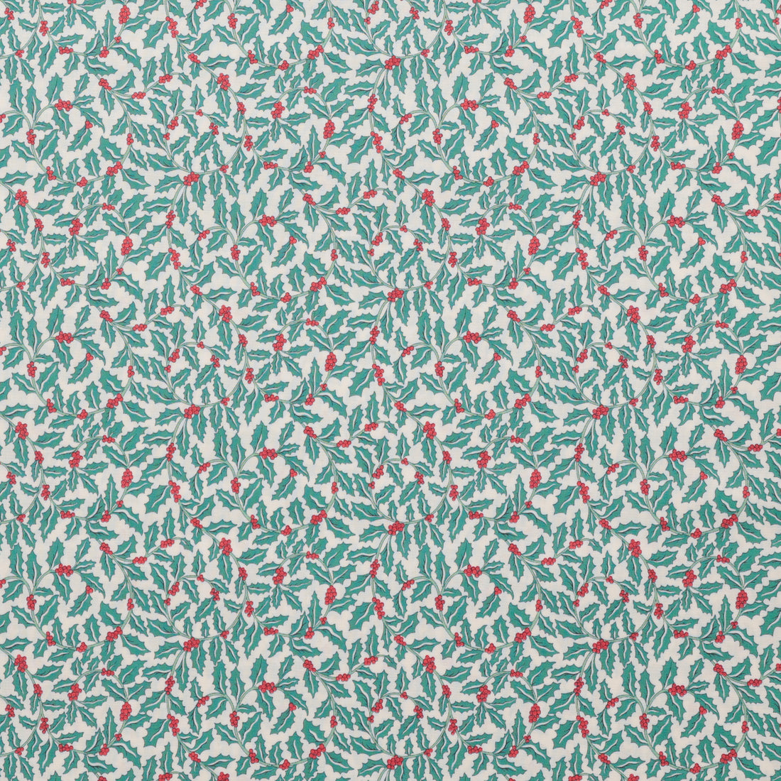 Liberty - Cotton - Festive Greetings - Swirling Holly A