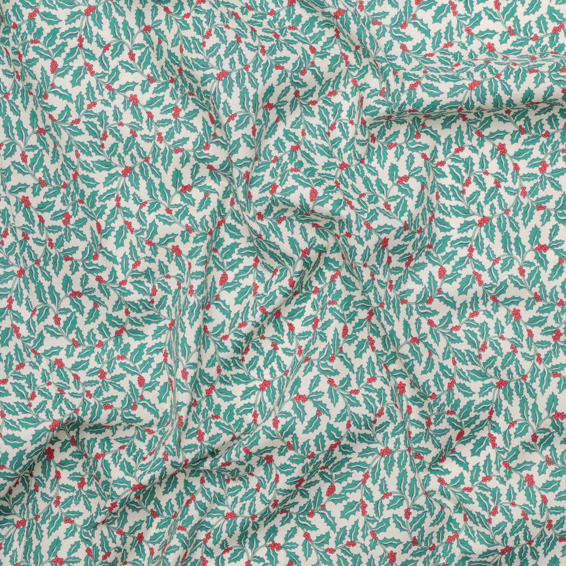 Liberty - Cotton - Festive Greetings - Swirling Holly A