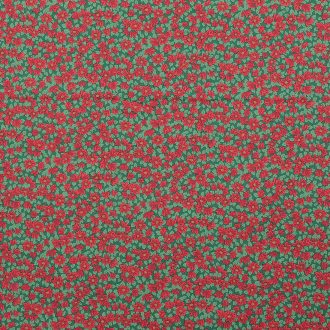 Liberty - Cotton - Festive Greetings - Peaceful Poinsettias A