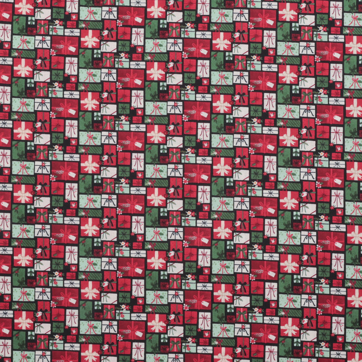 Riley Blake - Cotton - Charming Christmas - Presents - Black