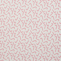 Riley Blake -  Flannel - Designer - Candy Canes - Cream