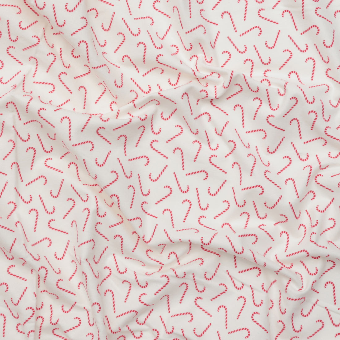 Riley Blake -  Flannel - Designer - Candy Canes - Cream