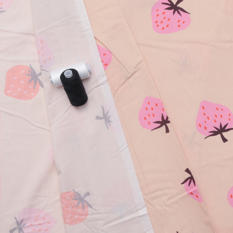 Ruby Star - Wideback Cotton - Strawberry - Peach