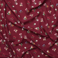 Rifle Paper Co. - Rayon - Dahlia - Ditsy - Burgundy