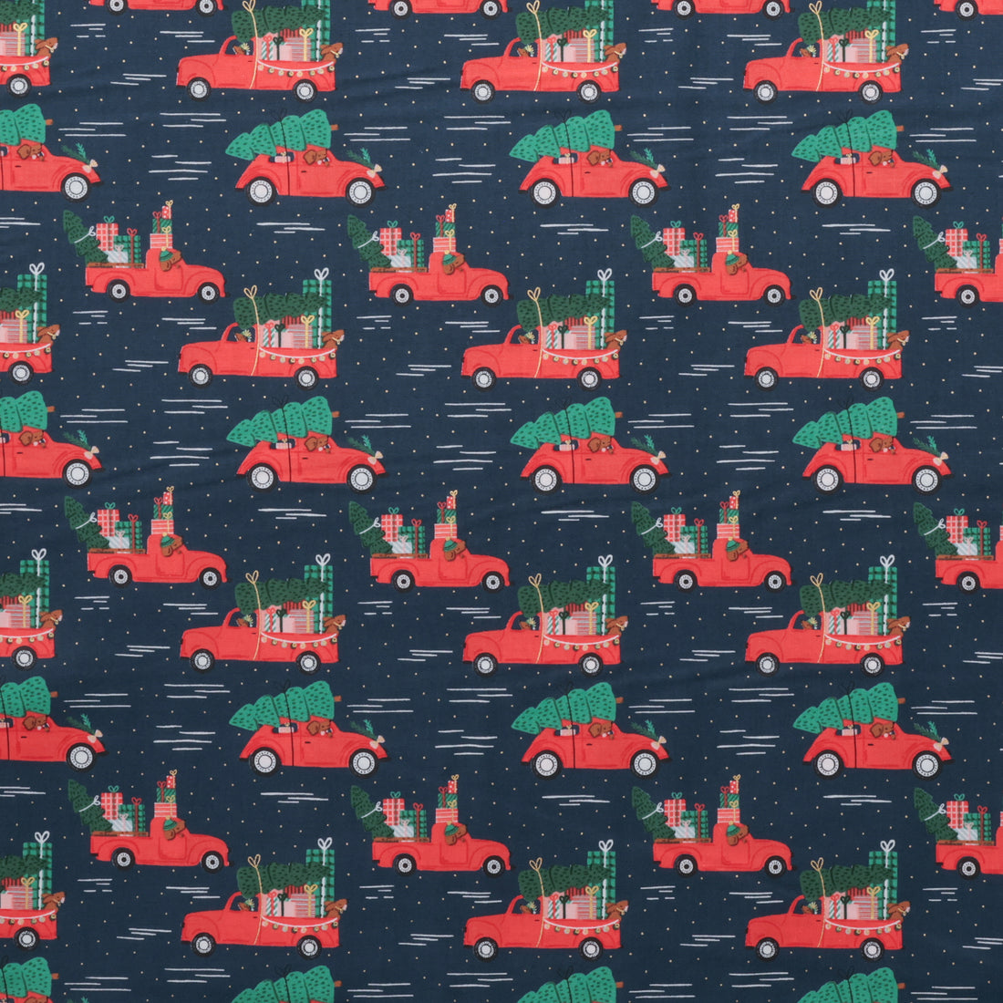 Cotton + Steel - Cotton - Merry Pawmas - Holiday Haulin&