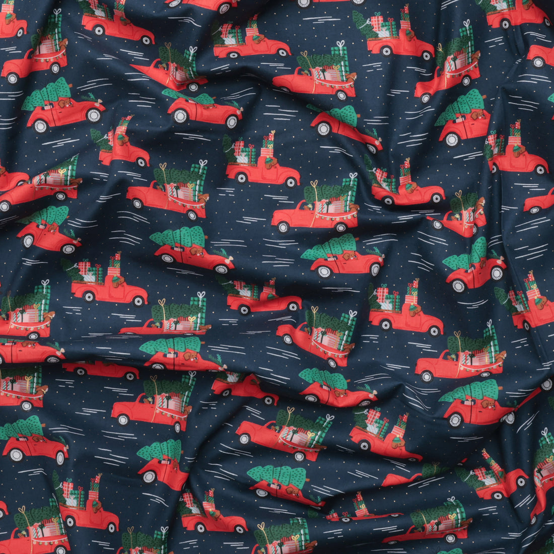 Cotton + Steel - Cotton - Merry Pawmas - Holiday Haulin&