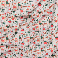 Cotton + Steel - Cotton - Merry Pawmas - Dapper Dogs - Cream