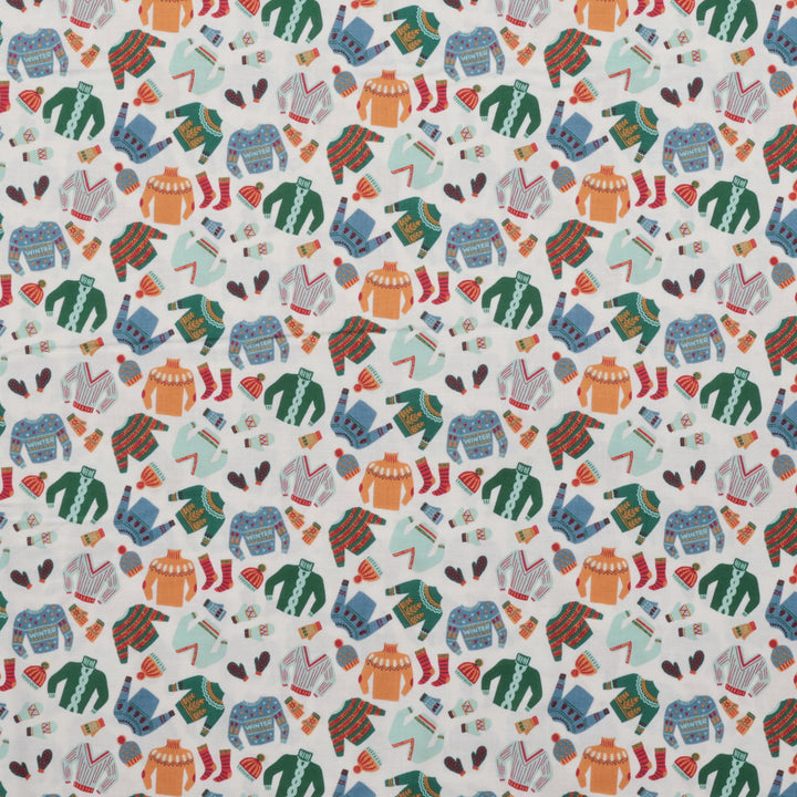RJR Fabrics - Cotton -  Snow Day Fun - Cozy Sweater - Warmth