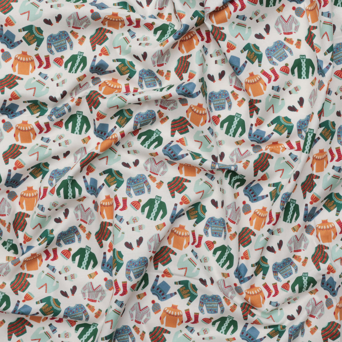 RJR Fabrics - Cotton -  Snow Day Fun - Cozy Sweater - Warmth