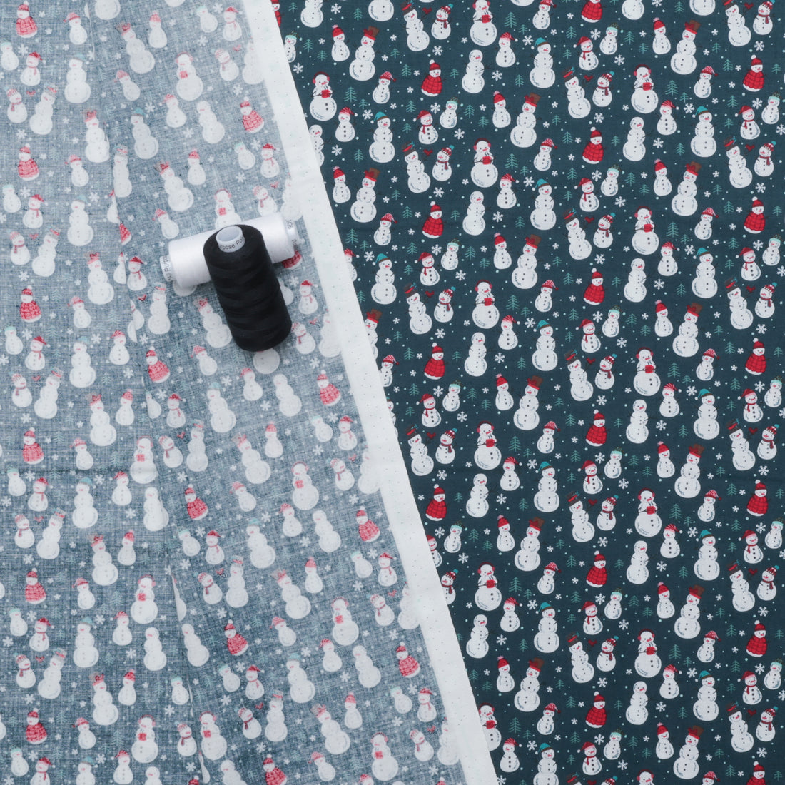 RJR Fabrics - Cotton -  Snow Day Fun - Snowmen Fun - Cold Night