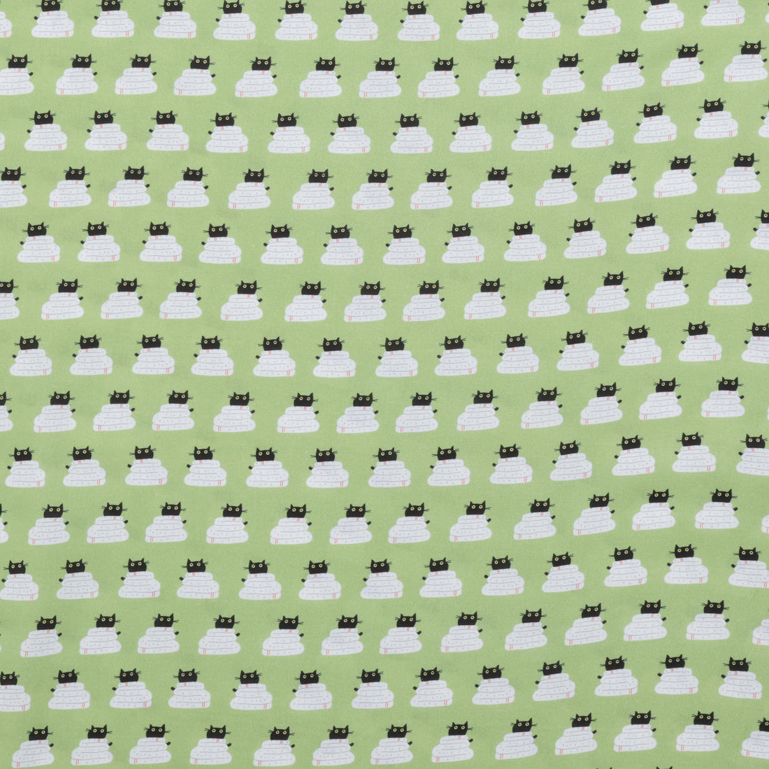 Dear Stella - Cotton - Cats In The Laundry - Wrap- Grass