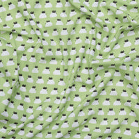 Dear Stella - Cotton - Cats In The Laundry - Wrap- Grass