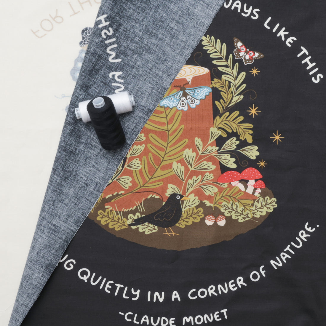 Gingiber - Cotton - Night Owl - Panel