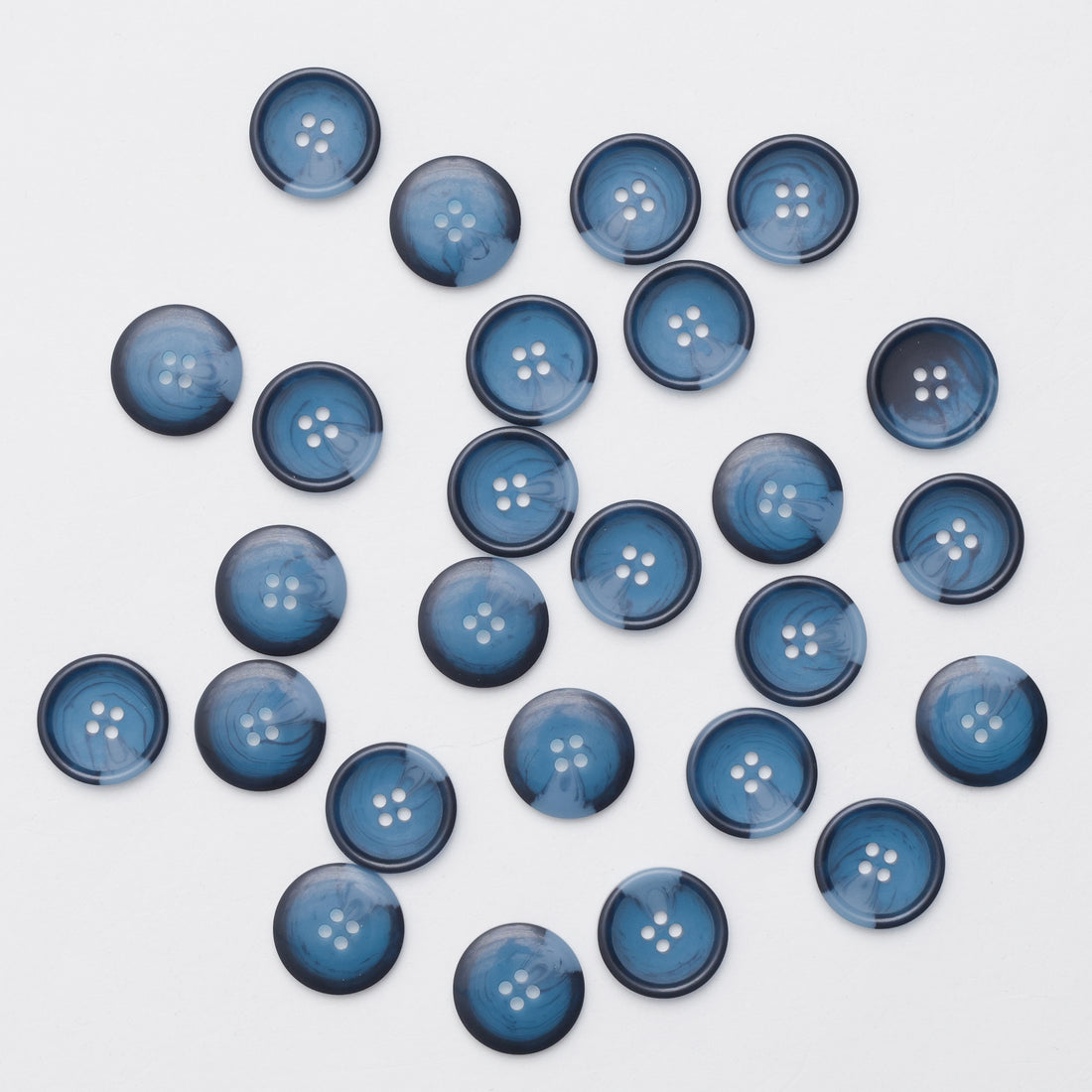 Elan - 4-Hole Button - 23mm - Tortoiseshell - Navy
