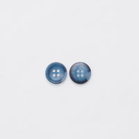Elan - 4-Hole Button - 15mm - Tortoiseshell - Navy