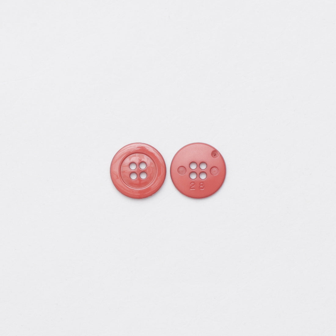 Elan - 4-Hole Button - 18mm - Terra Cotta
