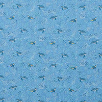 Makower UK - Cotton - Deep Blue Sea - Turtles - Blue
